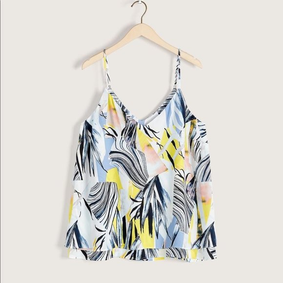 Addition Elle Women Multicolor All Over Print Camisole Top Plus Size 0X - Picture 2 of 4